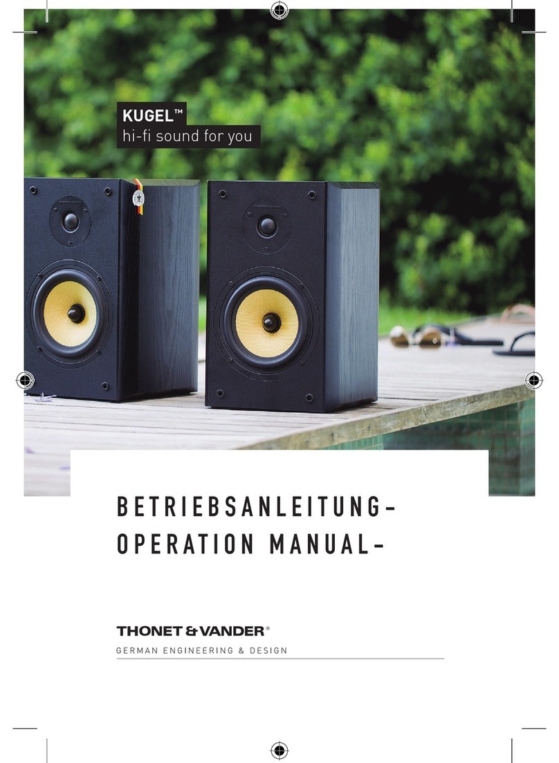 Thonet & Vander KUGEL 2.0 Operation manual