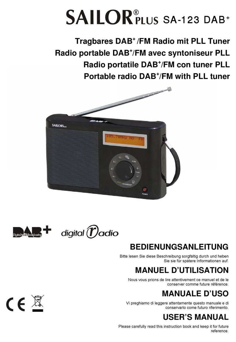 Sailor SA-123 DAB+ user manual
