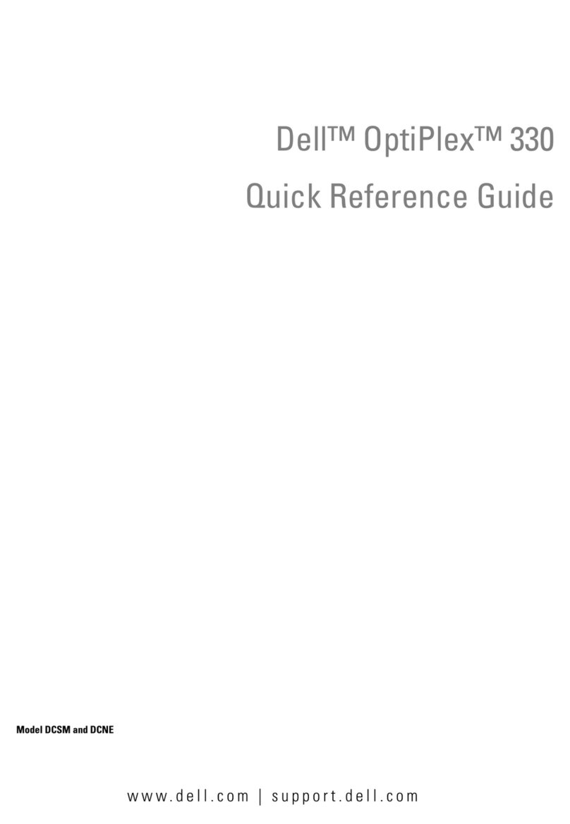 Dell OptiPlex 330 Quick reference guide