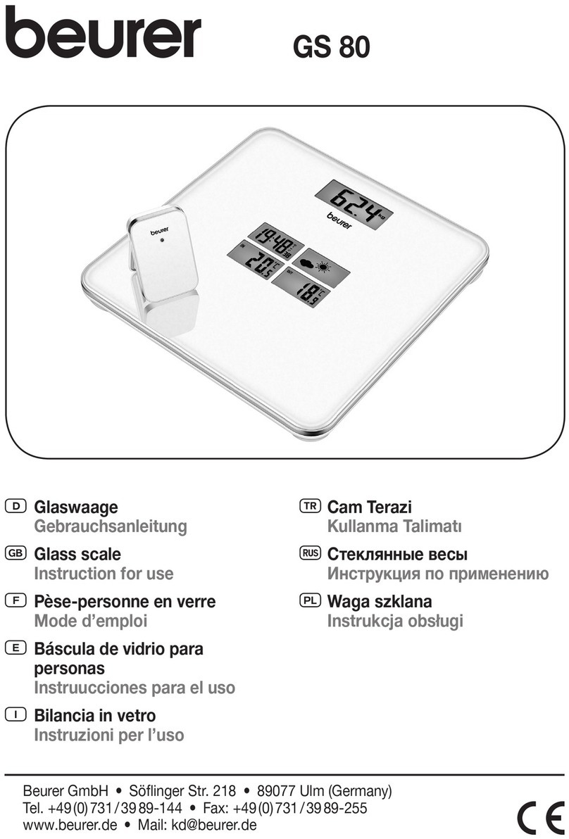 Beurer GS 80 Instructions for use