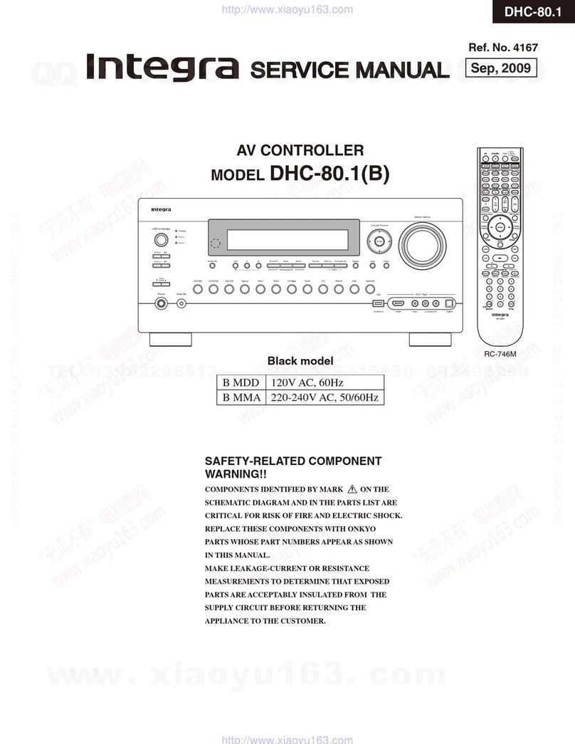 Integra DHC-80.1(B) Service manual