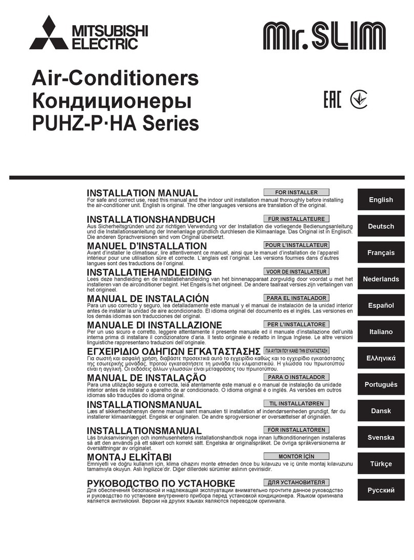 Mitsubishi Electric PUHZ-P HA Series User manual