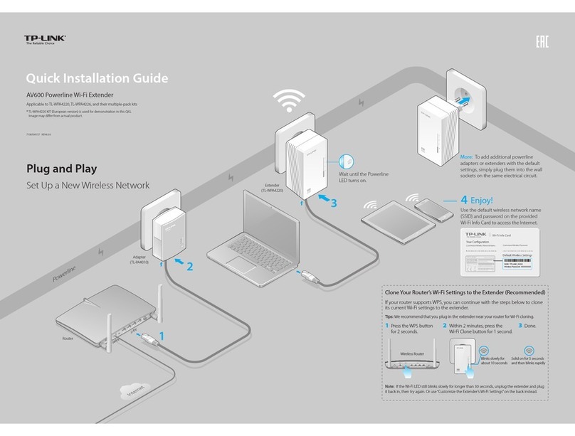 TP-Link TL-WPA4220 TKIT Quick installation guide