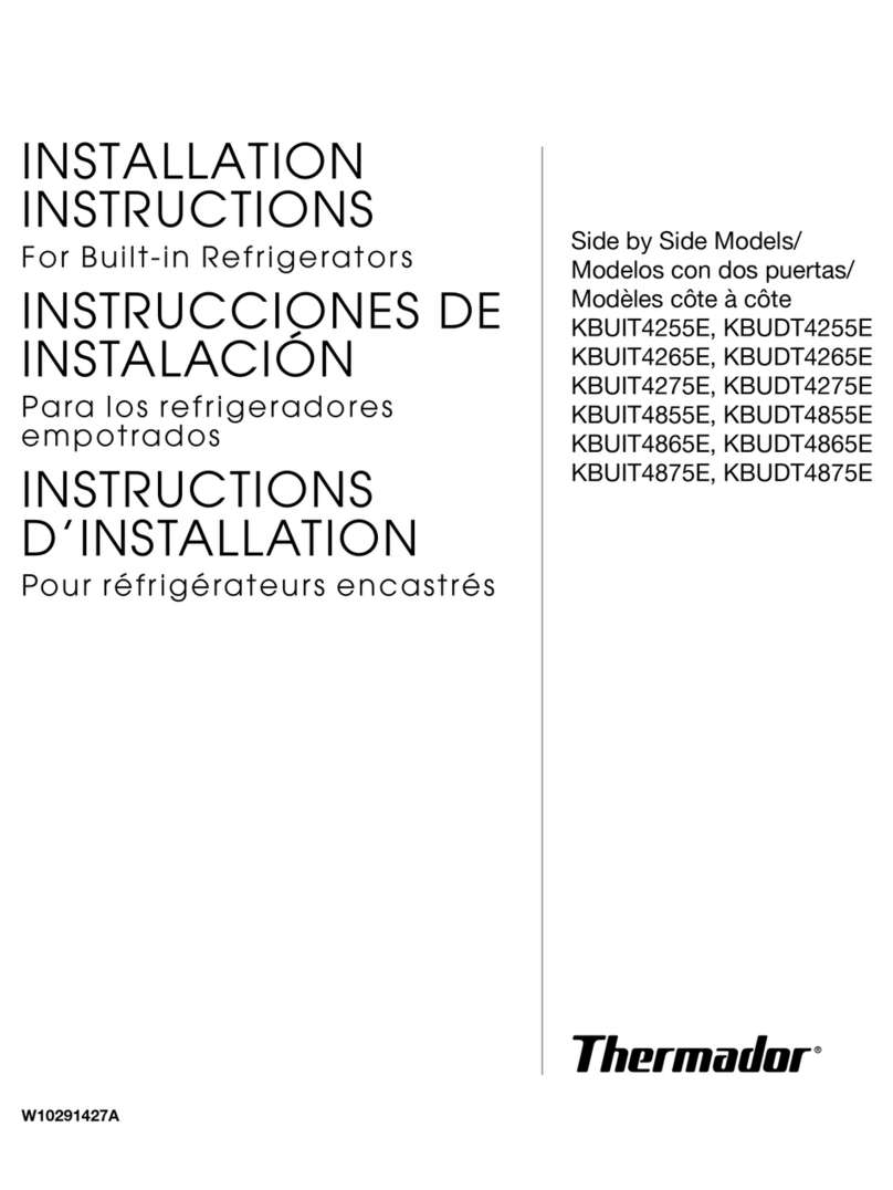 Thermador KBUIT4255E installation instructions