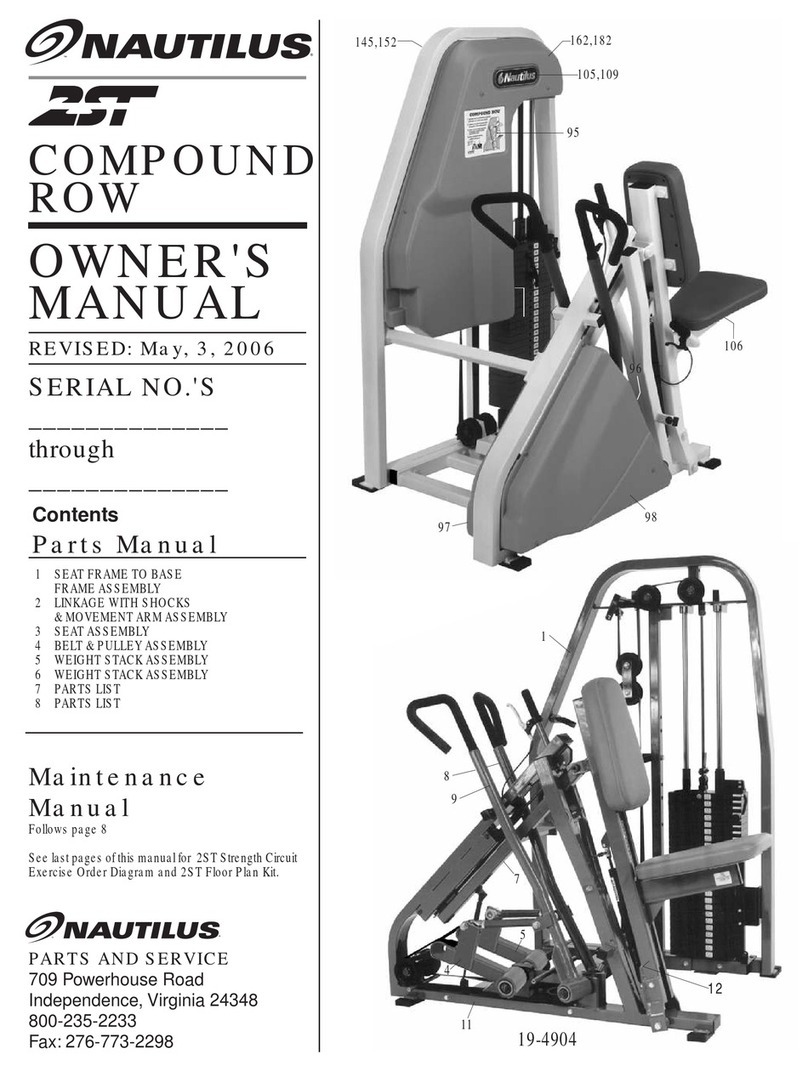Nautilus 2ST Compound Row owner's manual