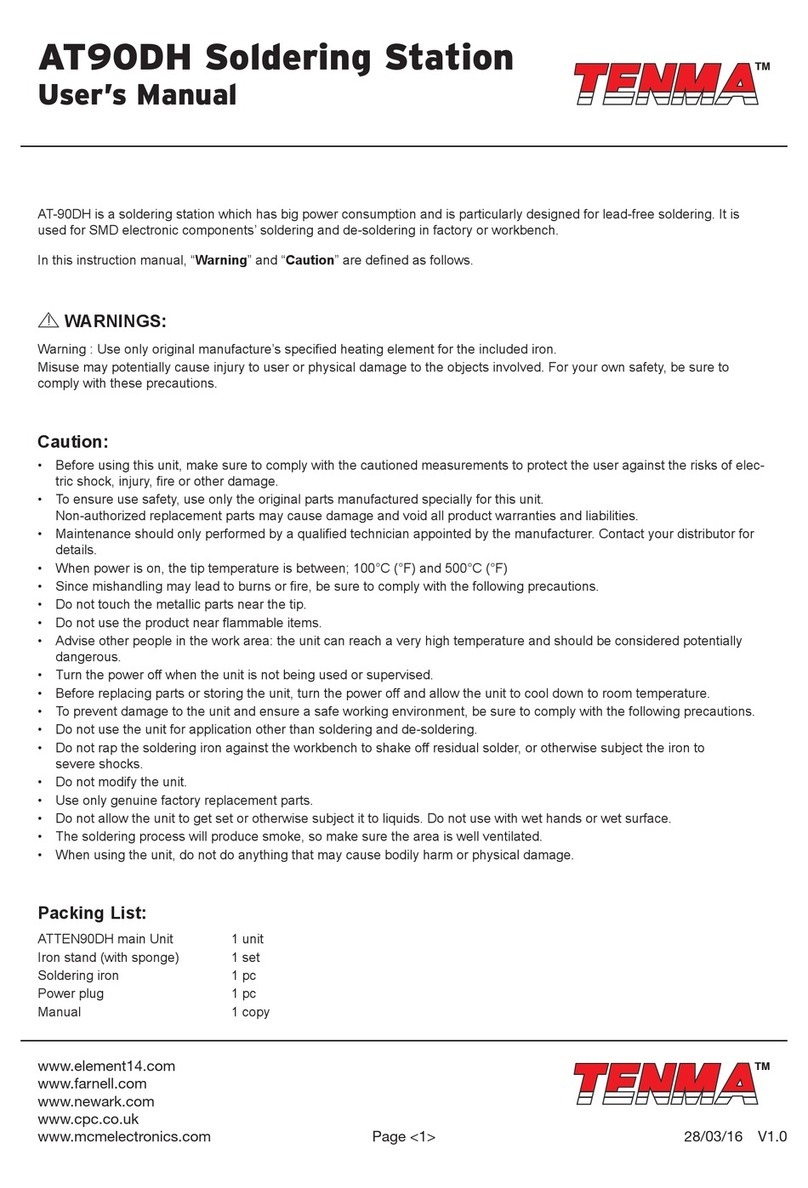 Tenma at90dh User manual