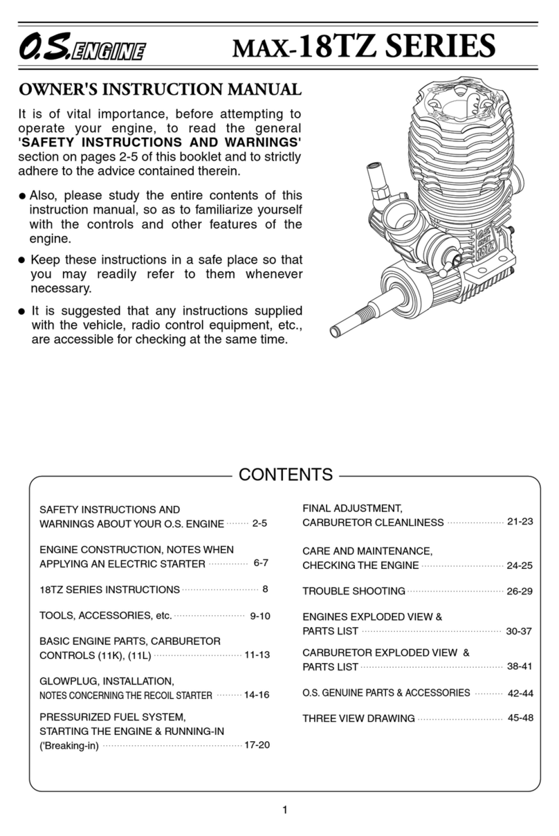 O.S. engine max-18tz series Setup guide