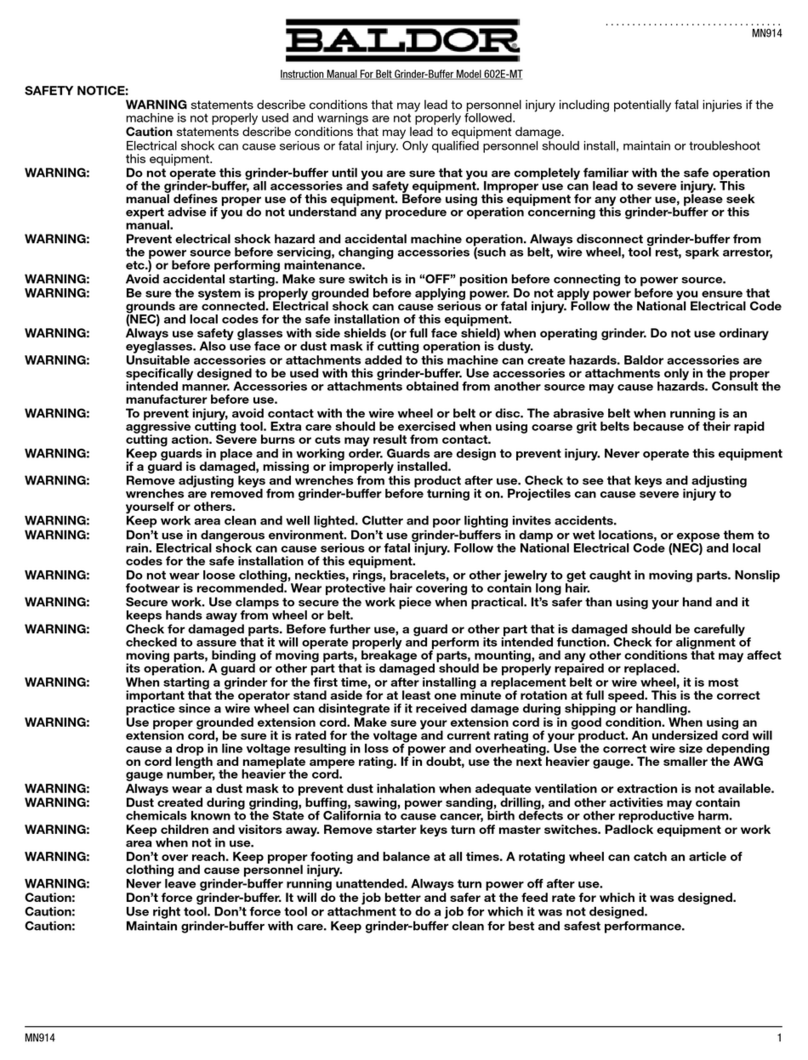 Baldor 602e-mt User manual