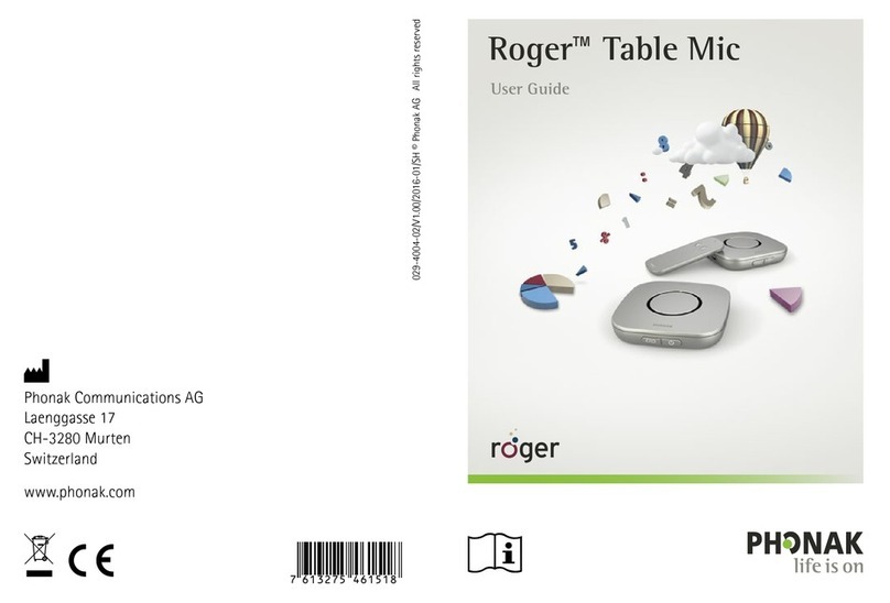 Phonak Roger Table Mic User manual Phonak Roger Table Mic User manual