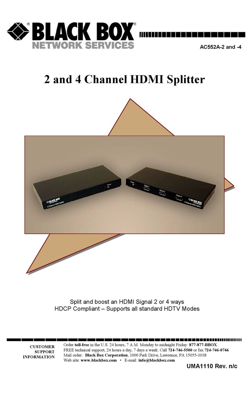 Black Box AC552A-2 User manual Black Box AC552A-2 User manual
