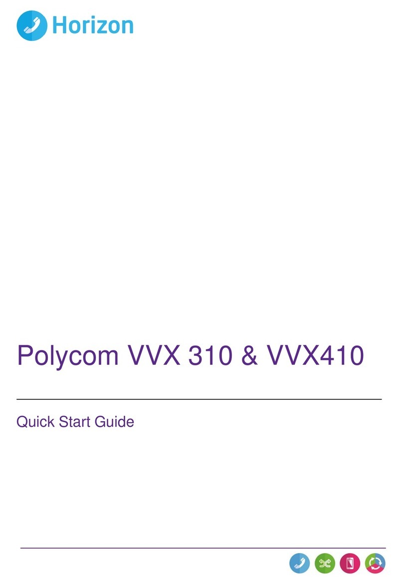 Polycom VVX 310 quick start guide Polycom VVX 310 quick start guide