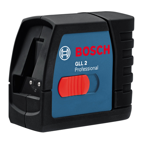 Bosch GLL 2 Professional User manual Bosch GLL 2 Professional User manual
