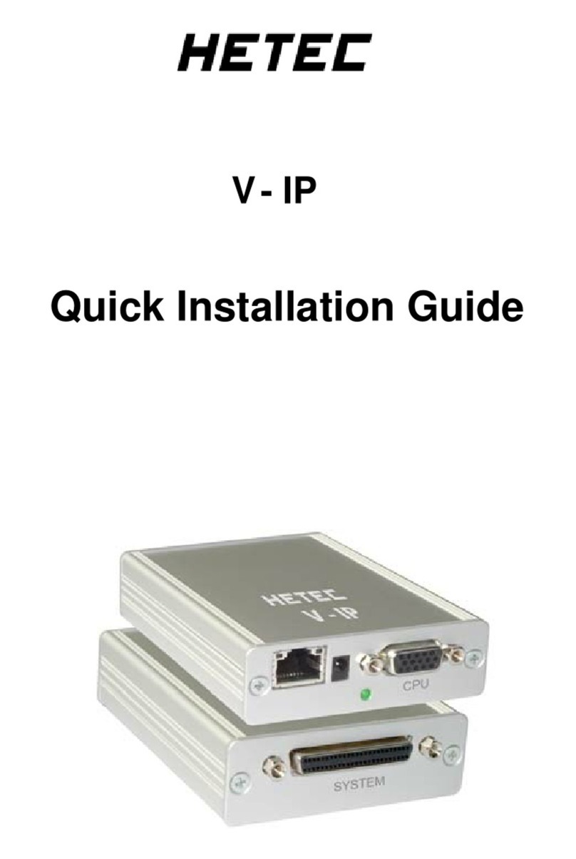 HETEC V - IP Quick installation guide