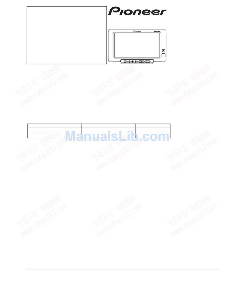 Pioneer AVD-W6010 Service manual