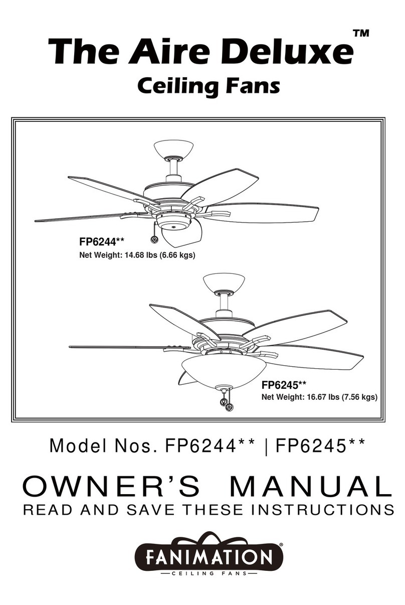 Fanimation Aire Deluxe FP6244 Series User manual Fanimation Aire Deluxe FP6244 Series User manual
