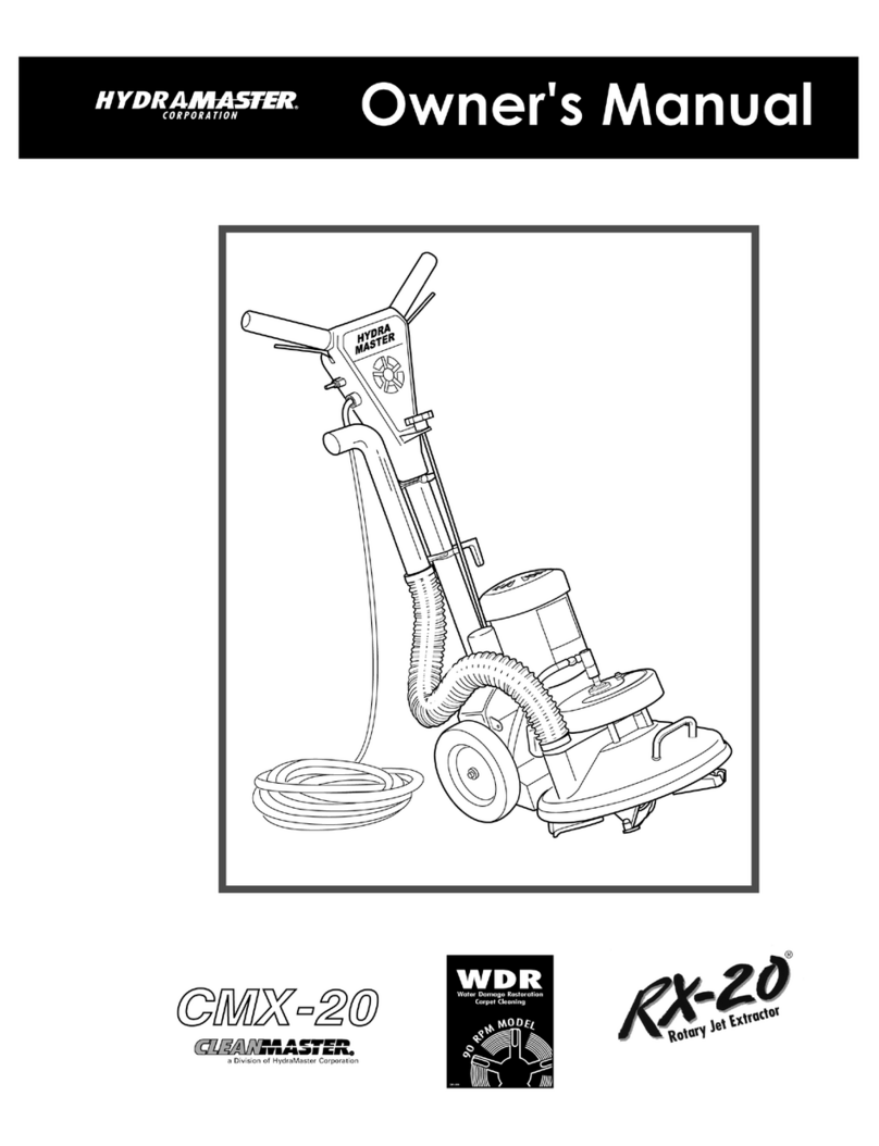 HydraMaster RX20 NEXTGEN 120 VAC owner's manual