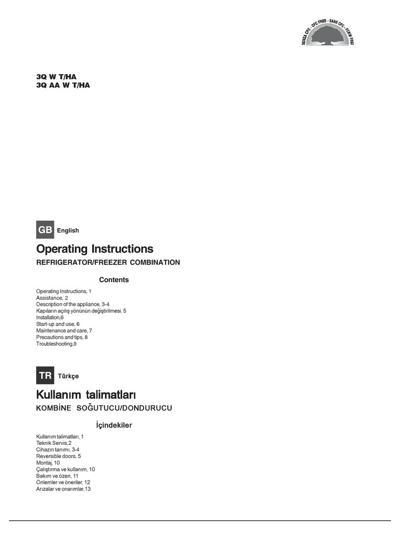 Hotpoint Ariston 3Q W T/HA operating instructions