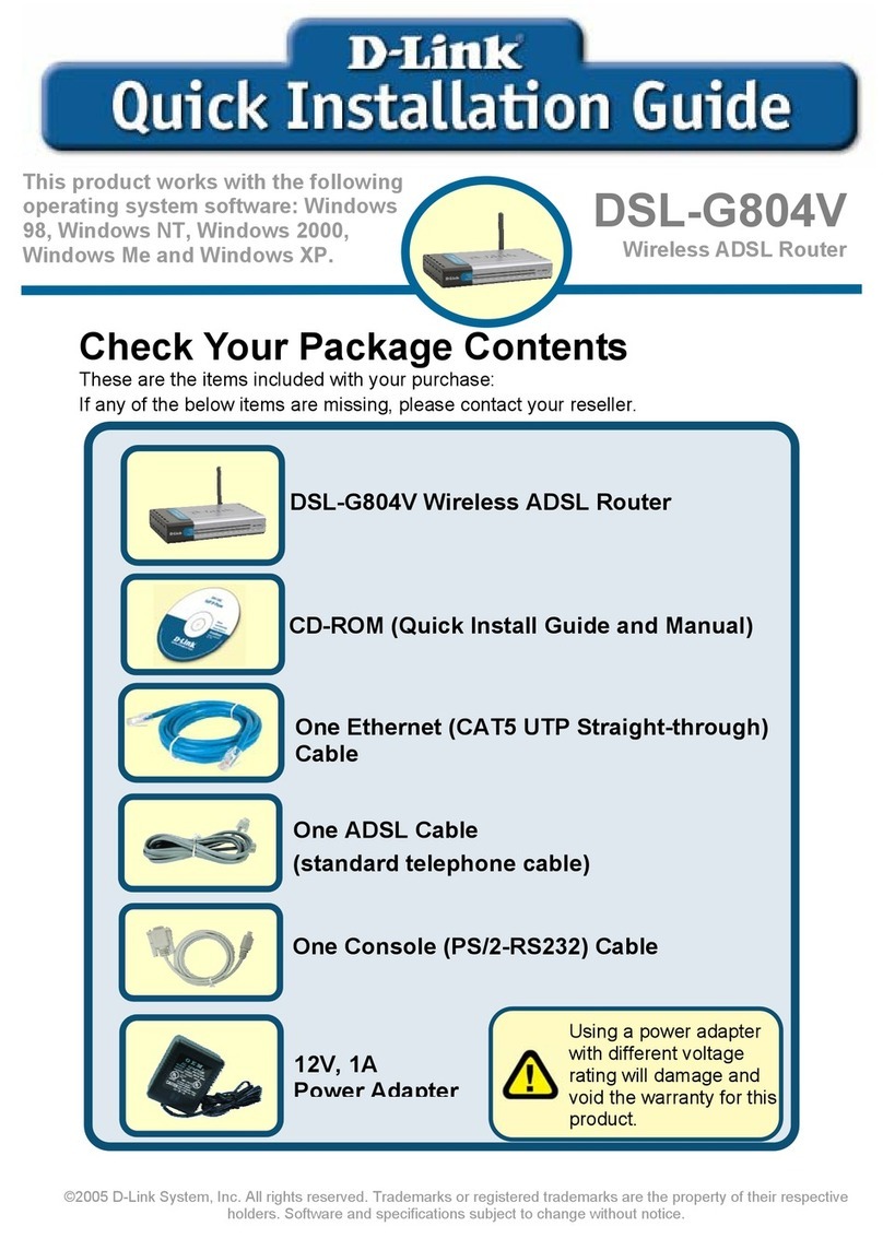 D-Link DSL-G804V User manual D-Link DSL-G804V User manual
