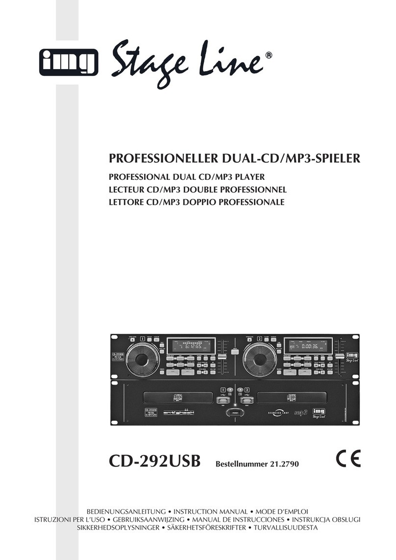 IMG STAGE LINE cd-292usb instruction manual