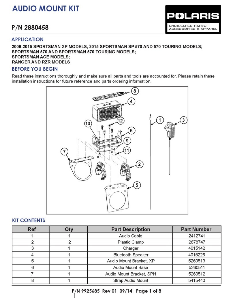 Polaris 2880458 instruction manual