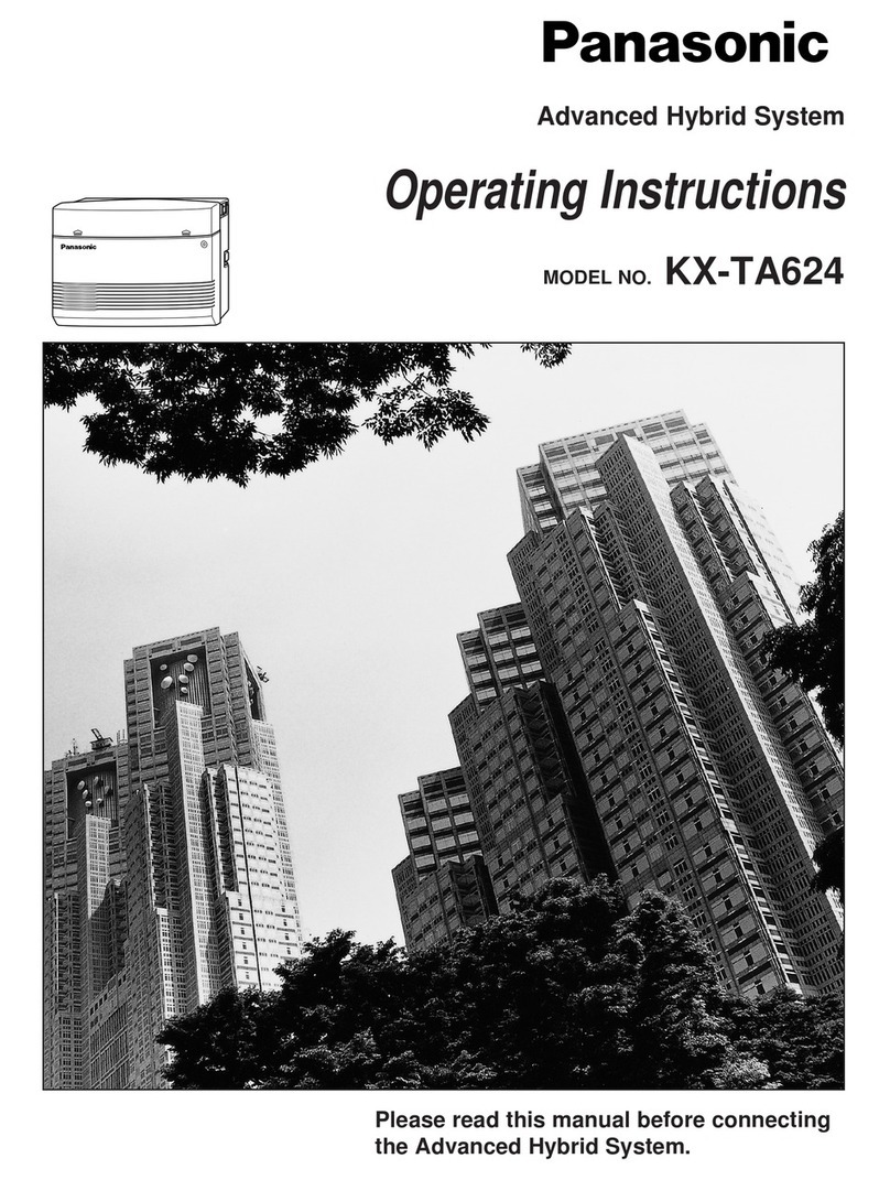 Panasonic kx-ta6246 operating instructions