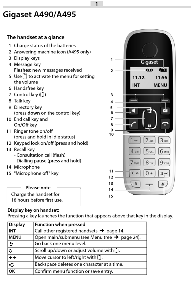 Gigaset A490 manual