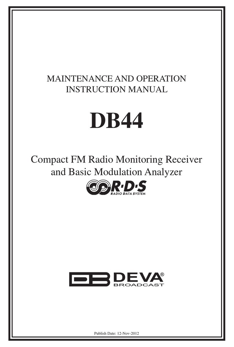 DEVA DB44 Maintenance and operation instruction manual