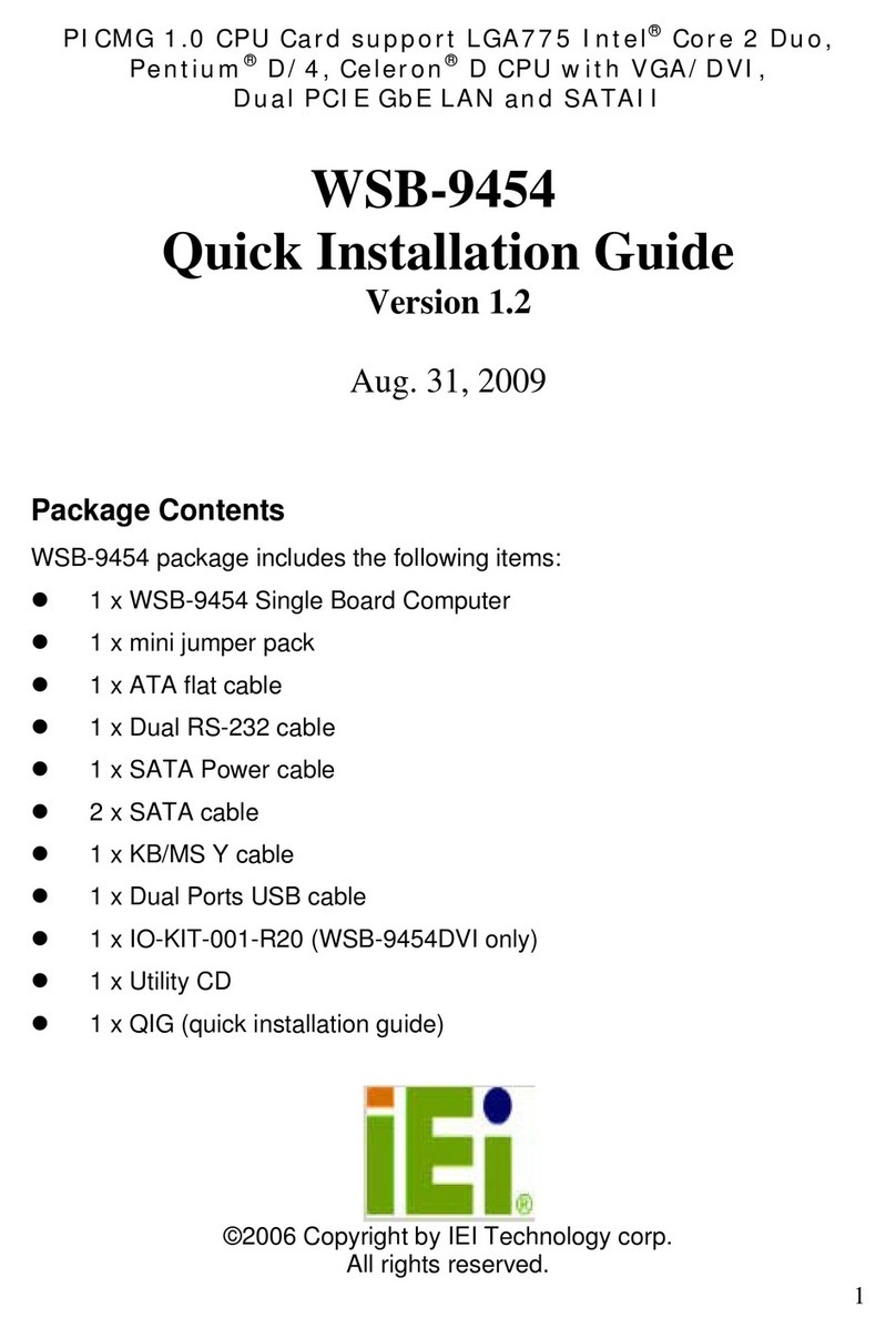 IEI Technology WSB-9454 User manual