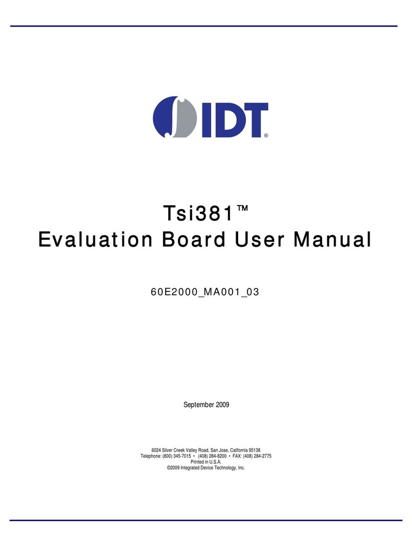 IDT Tsi381 User manual