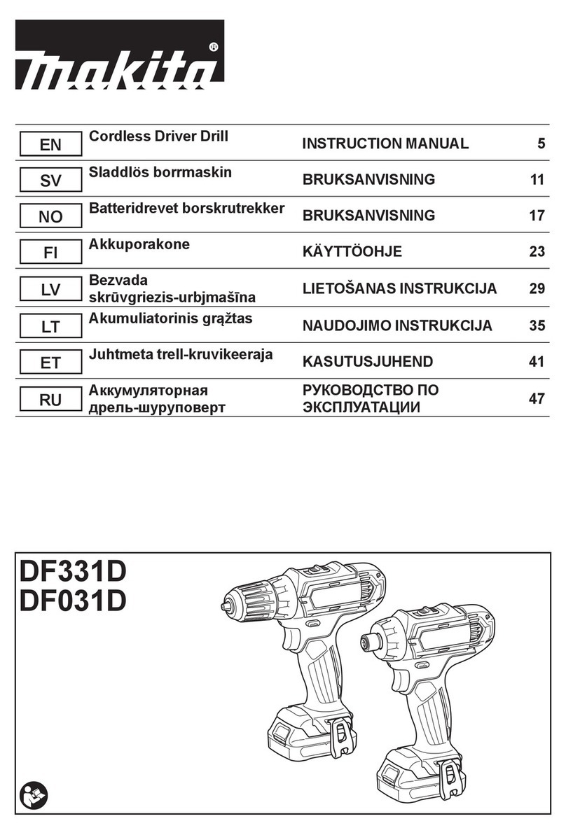 Makita DF331D User manual