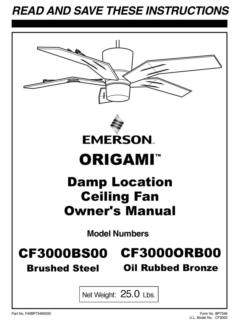 Emerson CF3000BS00 ORIGAMI User manual