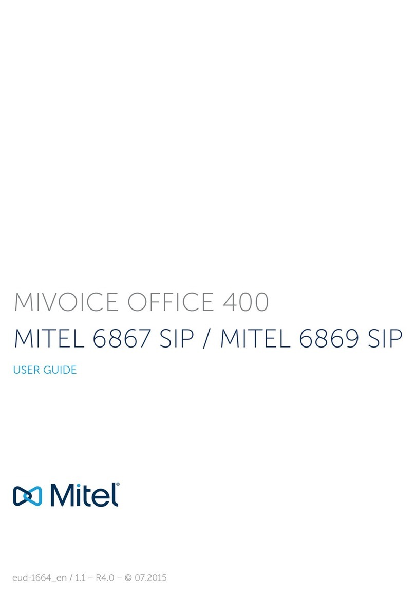 Mitel 6867 SIP User manual