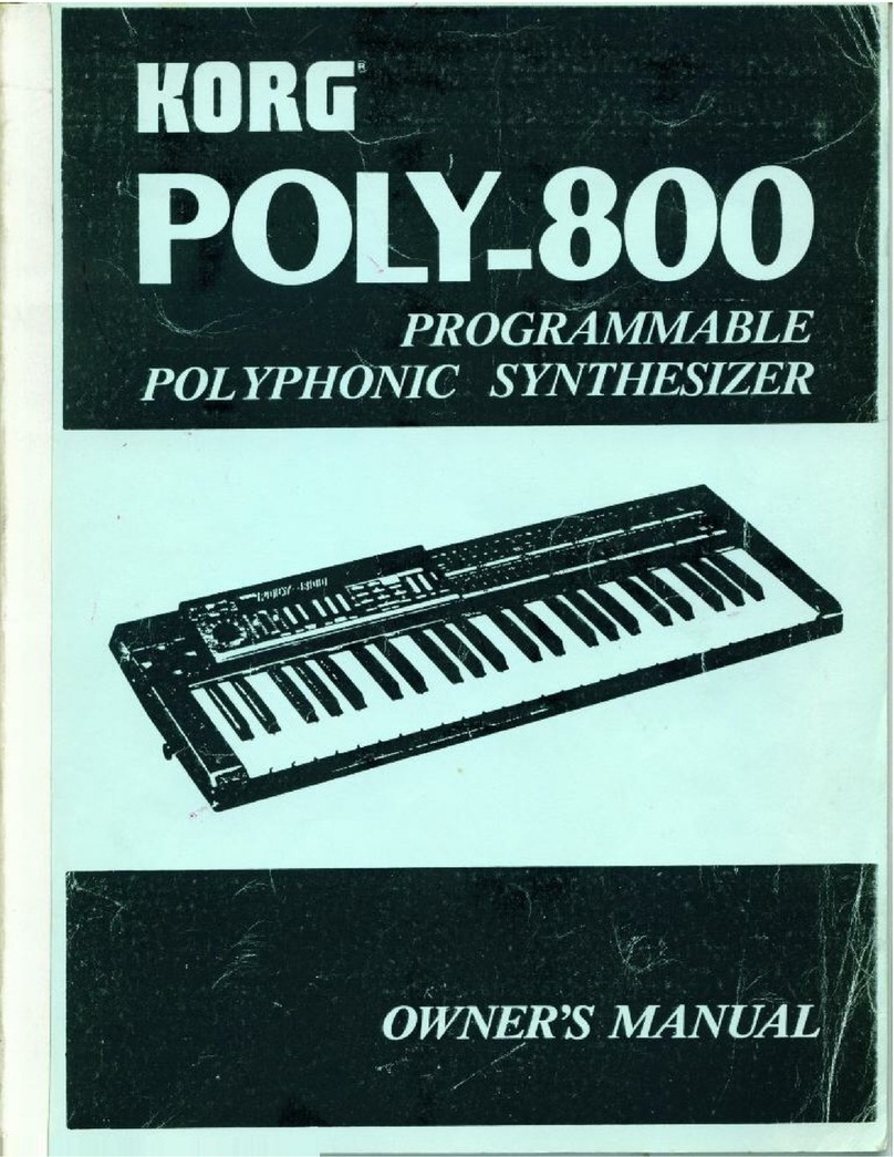 Korg Poly-800 User manual