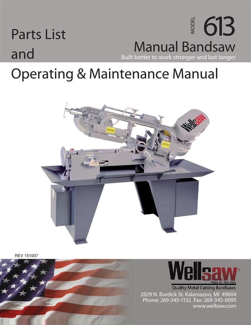 Wellsaw 613 Installation and operation manual Wellsaw 613 Installation and operation manual