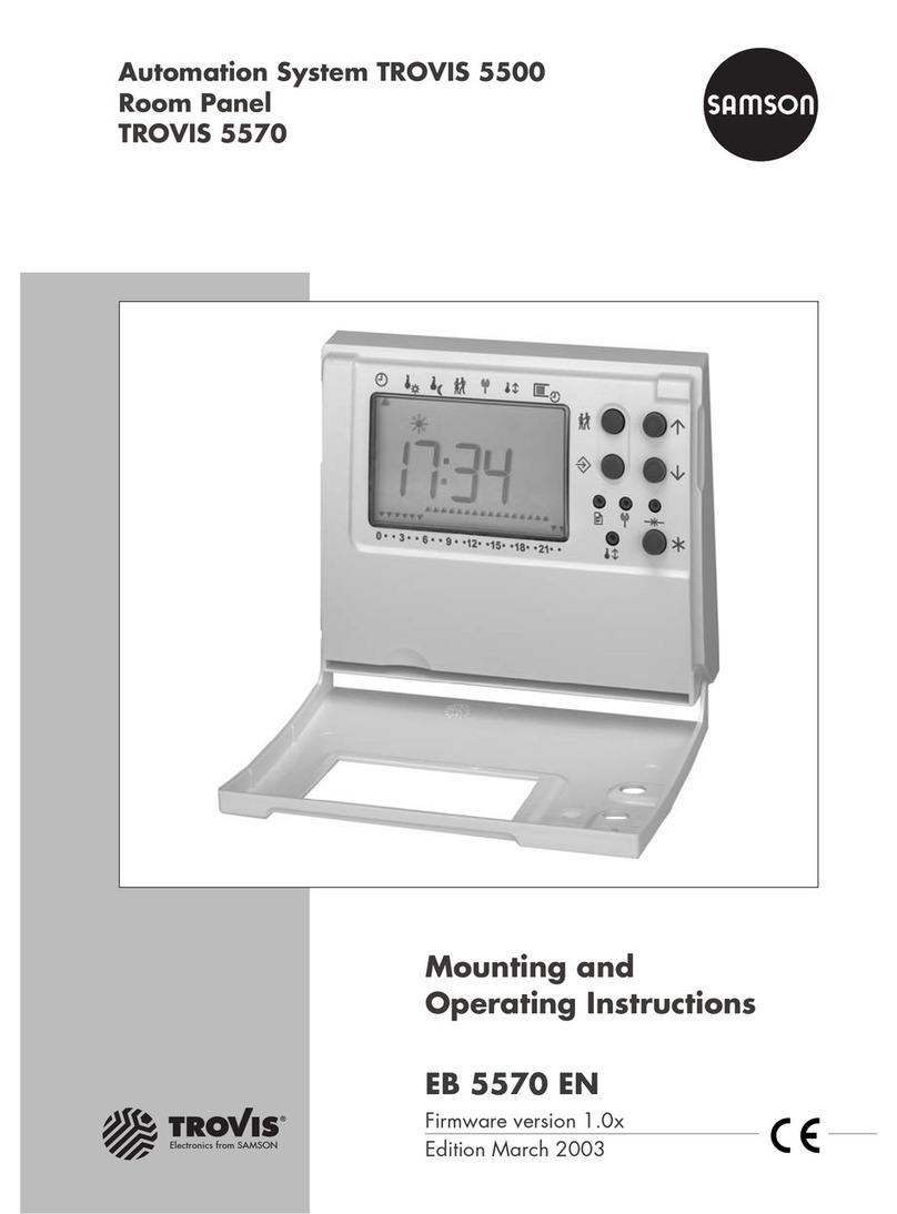 Samson trovis 5570 Mounting and operating instructions