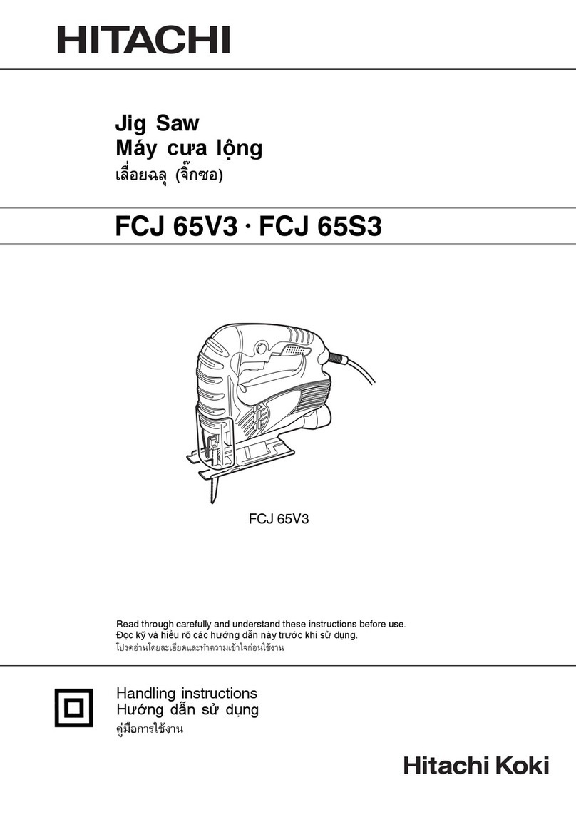 Hitachi FCJ 65V3 Handling instructions