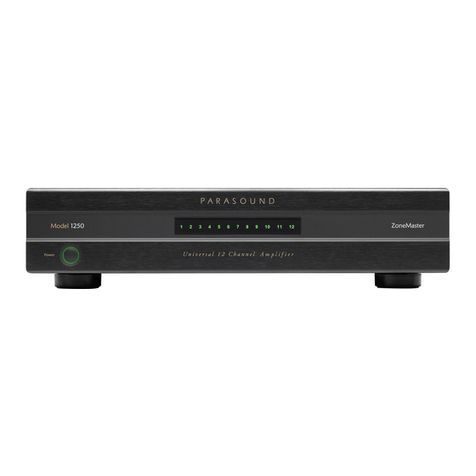 Parasound ZoneMaster 1250 User manual
