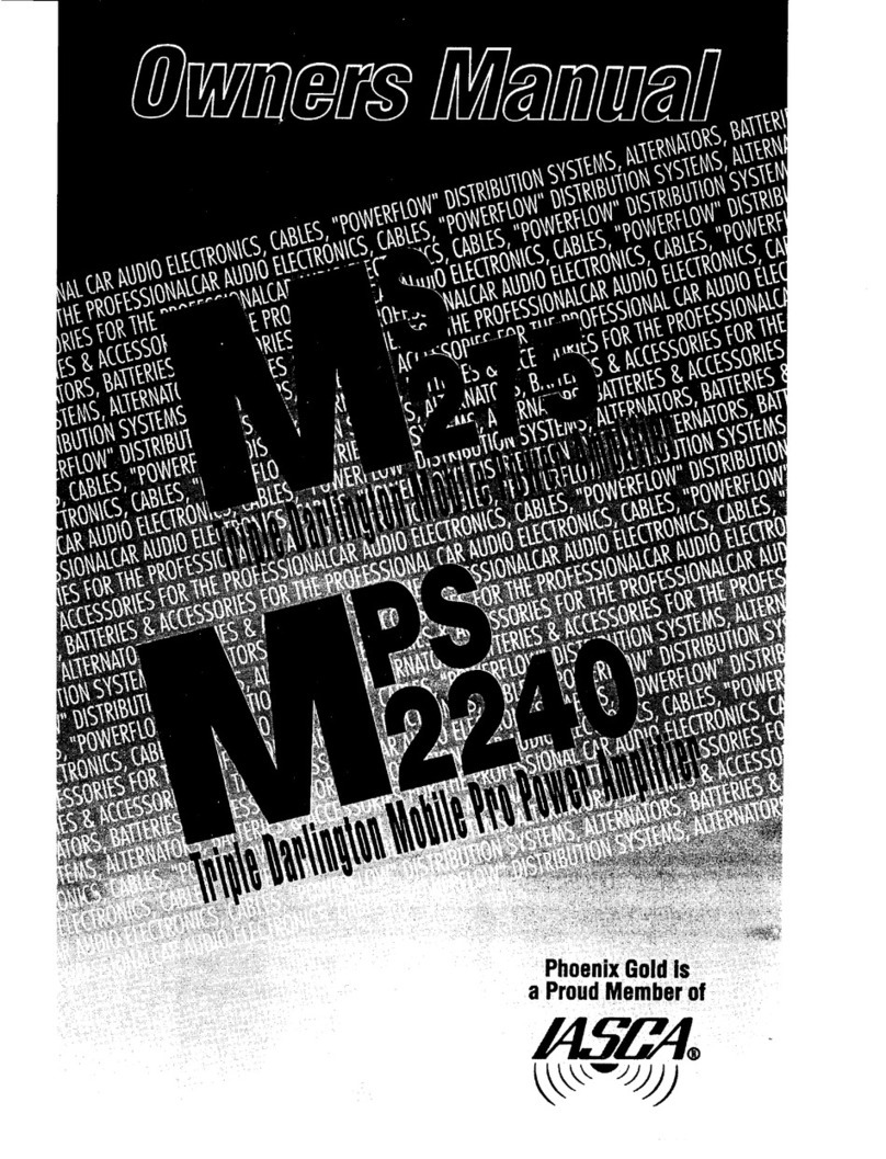 Phoenix Gold MS275 User manual