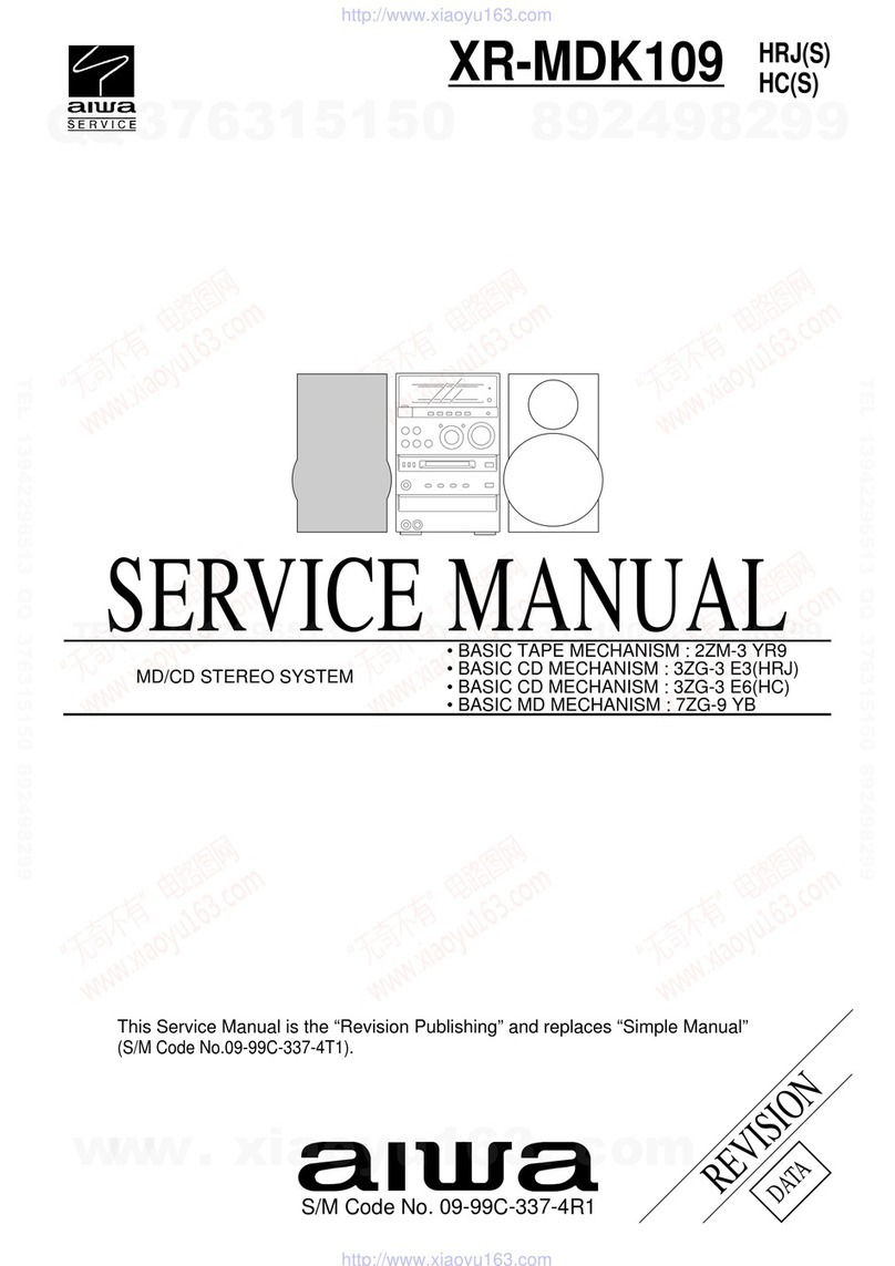 Aiwa XR-MDK109 Service manual