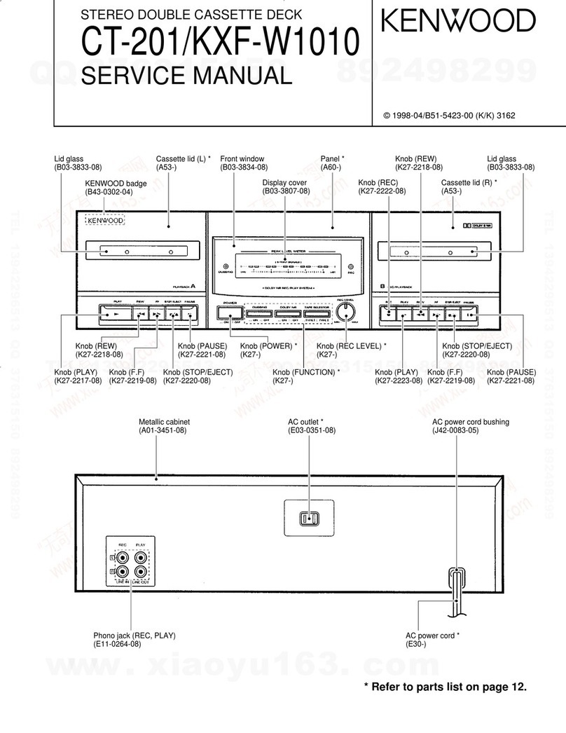 Kenwood CT-201/KXF-W1010 Service manual