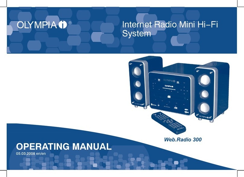 Olympia Web.Radio 300 operating manual