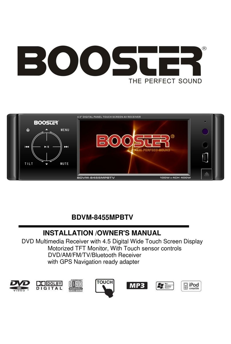 Booster BDVM-8455MPBTV Installation & owner's manual Booster BDVM-8455MPBTV Installation & owner's manual