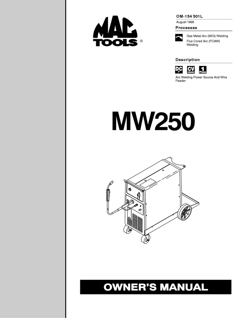 MAC TOOLS MW50 owner's manual