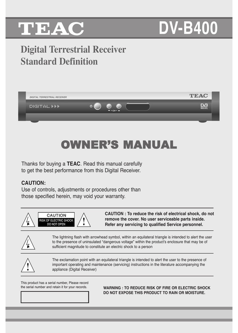 Teac DVB400 User manual