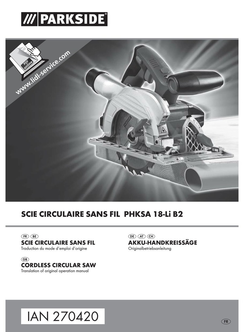 Parkside PHKSA 18-Li B2 Operation manual