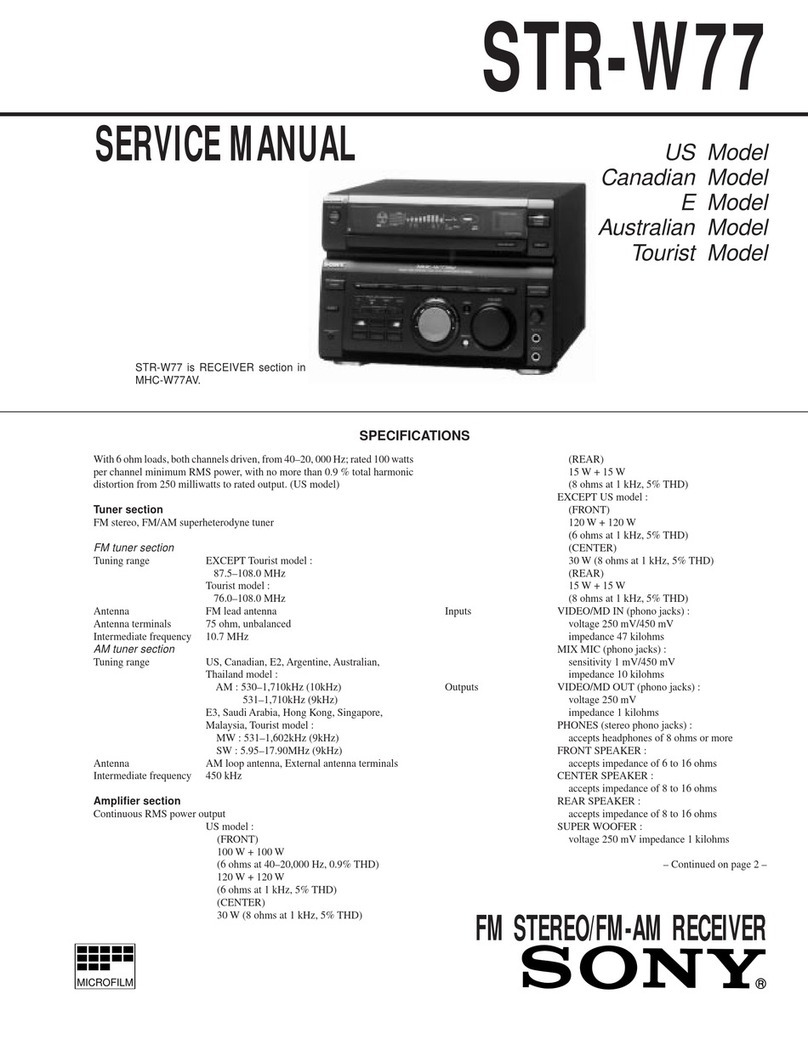Sony STR-W77 User manual