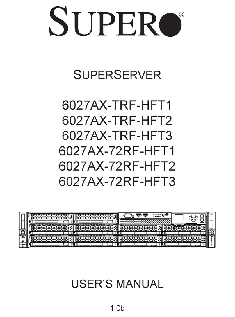 Supermicro 6027AX-TRF-HFT2 User manual