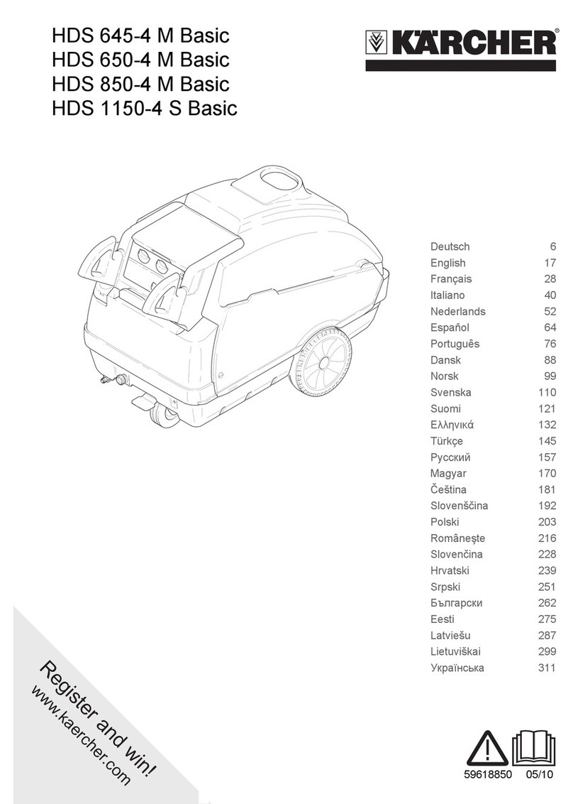 Kärcher HDS 645-4 M Basic instruction manual