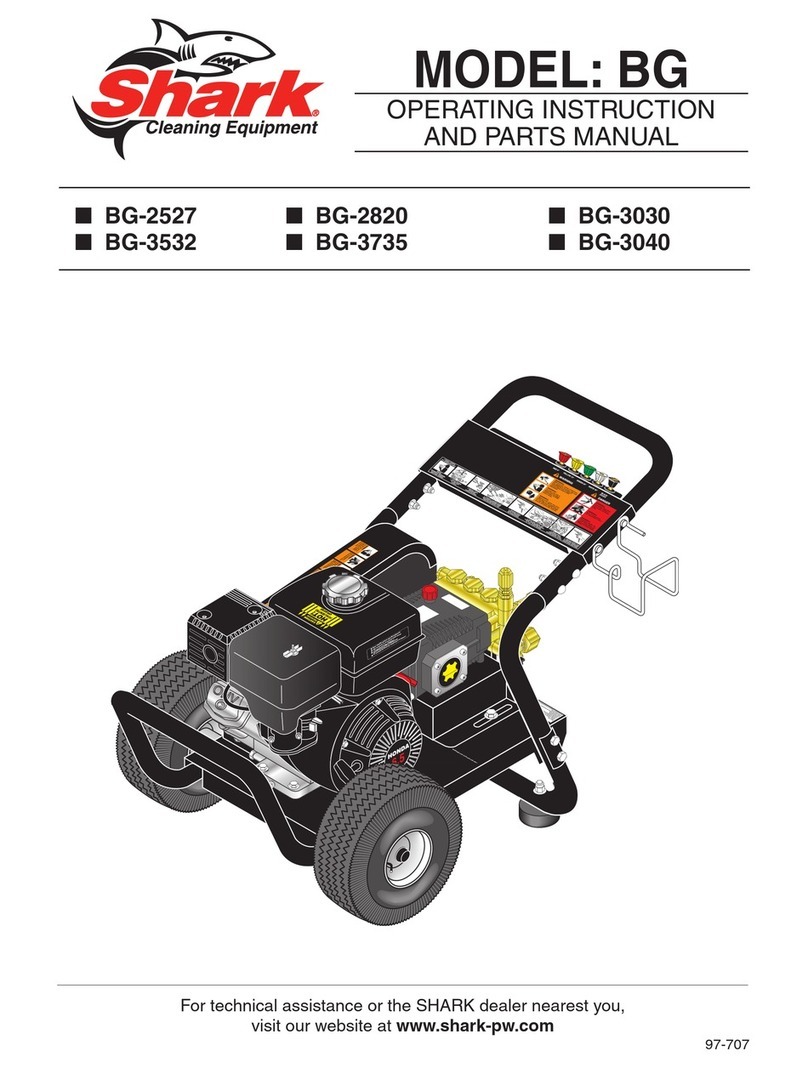 Shark BG-2527 Operating instructions and parts manual Shark BG-2527 Operating instructions and parts manual