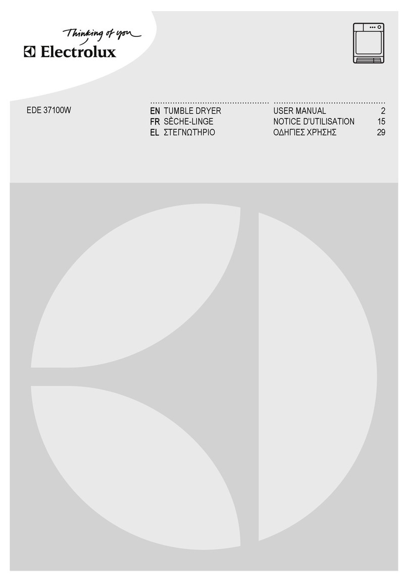 Electrolux EDE 37100W User manual Electrolux EDE 37100W User manual